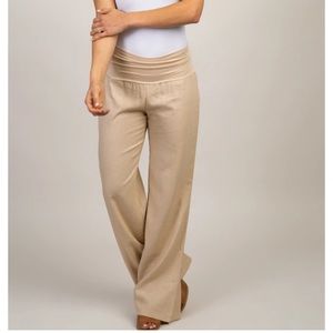 Linen maternity pants (NWOT)